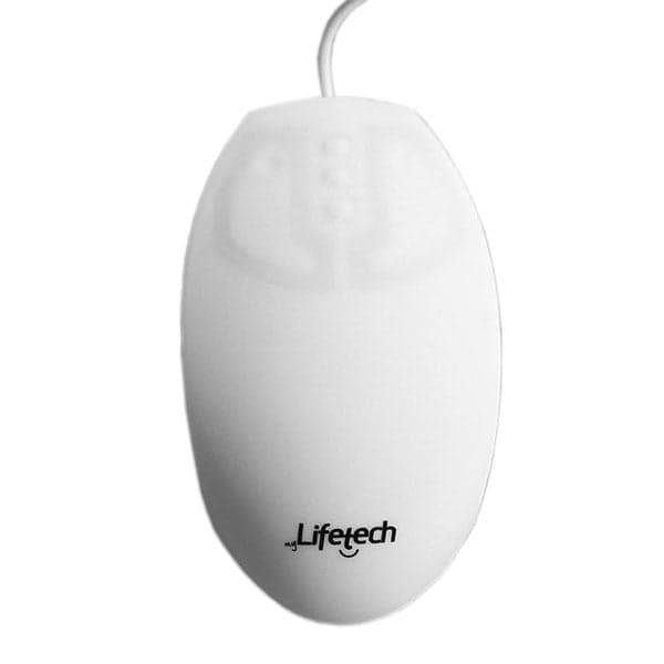LIFETECH MOUSE SILICONE HIGIENIZÁVEL LAVÁVEL USB BRANCO
