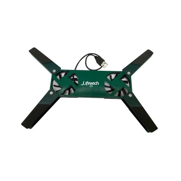LIFETECH BASE P PORTATIL STAND USB FAN GREEN 10 15.6
