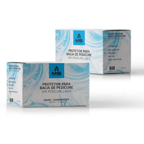 Mutual Smile Protetor de Bacia para Pedicure Transparente 50 Unidades