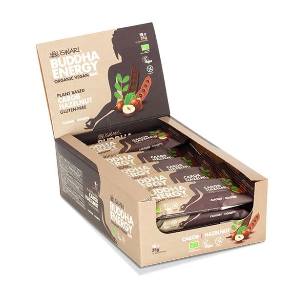 Iswari Buddha Energy Bar Alfarroba Avelã 35g