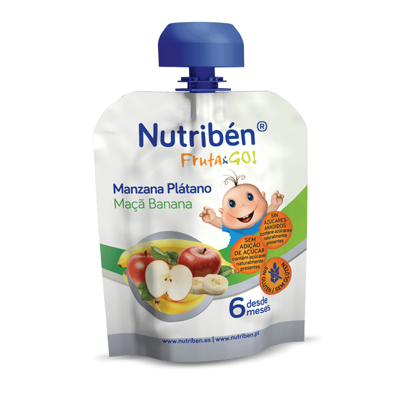 Nutriben Fruta&Go Maçã e Banana 90g
