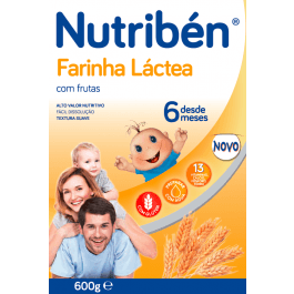 NUTRIBEN FARINHA LACTEA C/FRUTAS 600G | WOWFARMA