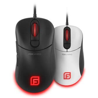 Fox Rato Gaming FM63S RGB Preto Branco - FOXGFM63S