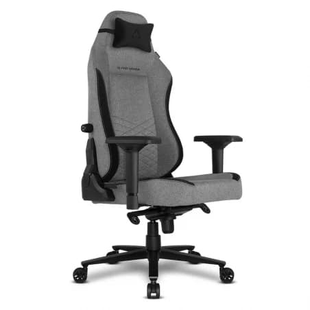 Cadeira Gaming Alpha Gamer Alegra Fabric Cinza/Preta - AGALEGRA-F-GRY
