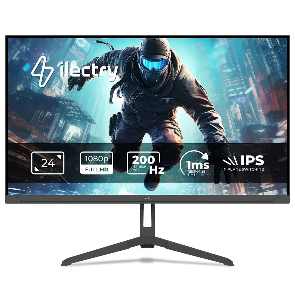 Monitor ilectry Vision 23820 Monitor Gaming 24' FHD IPS 1ms 200Hz Preto