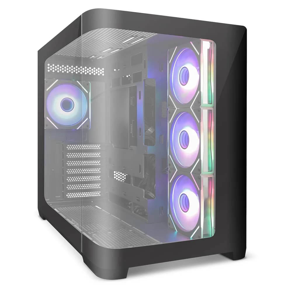 Zolyd Caixa ATX Zolyd Krytera Rounded Glass ARGB Preta