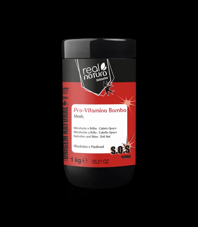Real Natura Máscara Capilar Intensiva Pro Vitamina Bomba 1kg