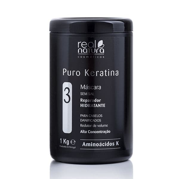 Real Natura Puro Keratina Máscara sem Sal 1kg