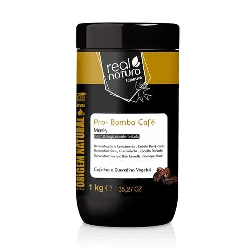 Real Natura Máscara Pro-Vitamina Bomba Café 1kg