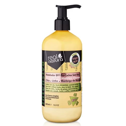 Real Natura Modelador Bff Pro-cachos sem Nós 500ml