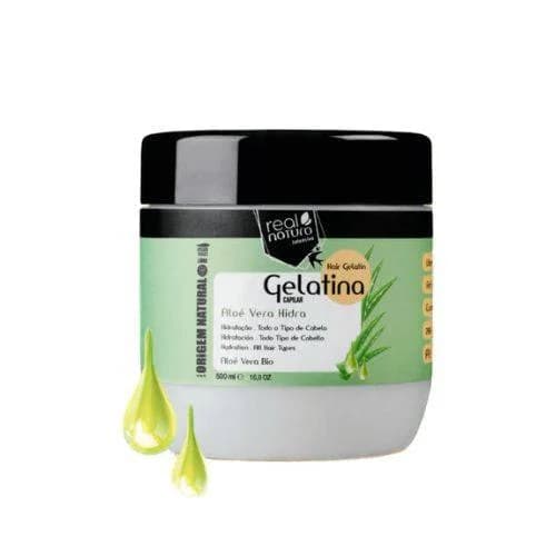 Real Natura Gelatina Capilar Aloé Vedra Hidra 500ml