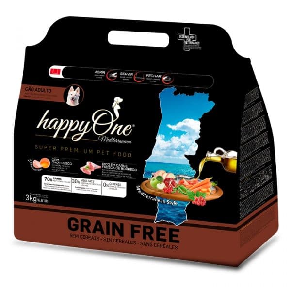 HappyOne Mediterraneum Adult Lamb Dog 3Kg