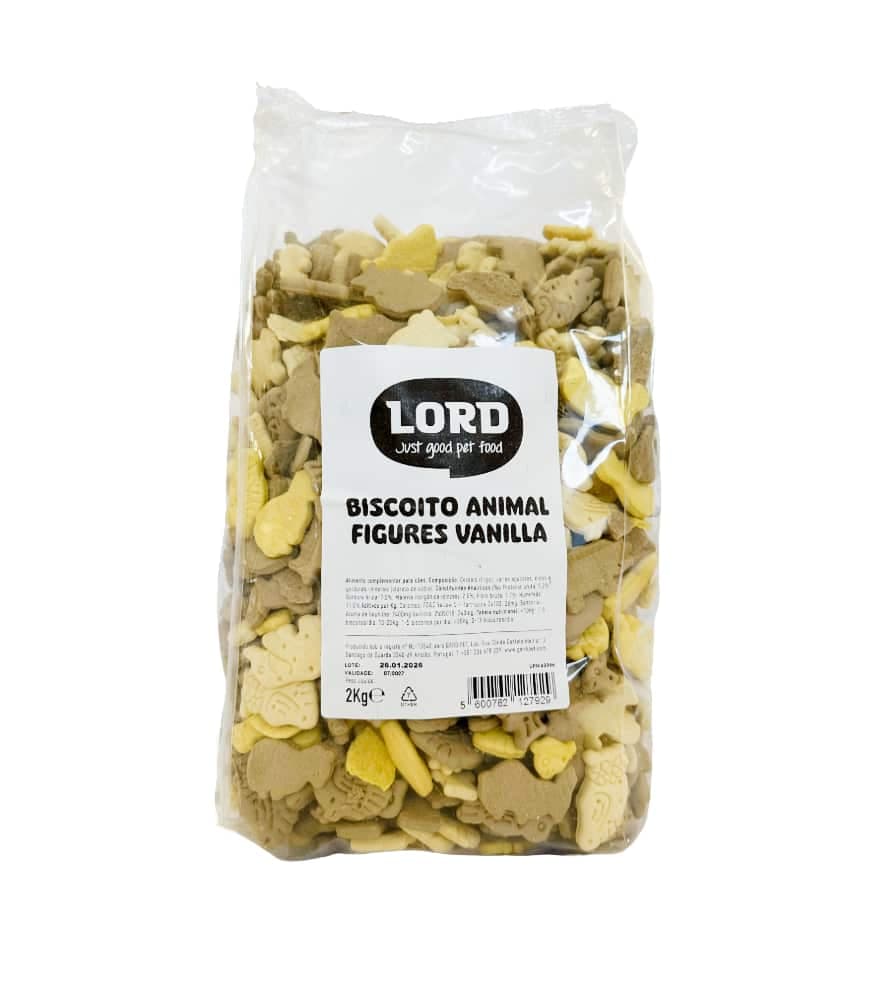 Lord Biscoito Animal Figures Vanilla 2Kg Snack para Cão - Campet