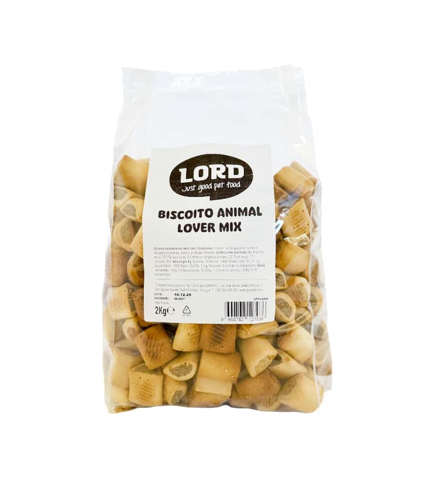 Lord Biscoito Animal Lover Mix 2Kg Snack para Cão