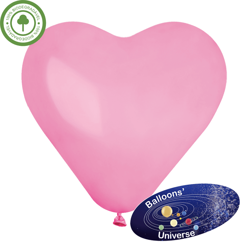 Balão coração de 43cm Rosa