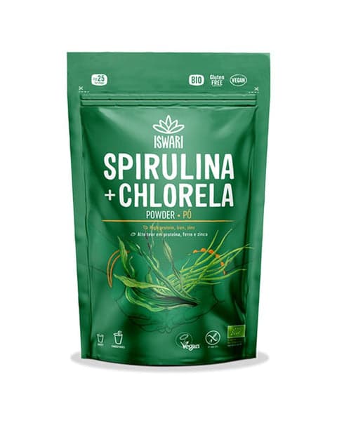 Spirulina e Clorela Bio - 125 grs - Iswari