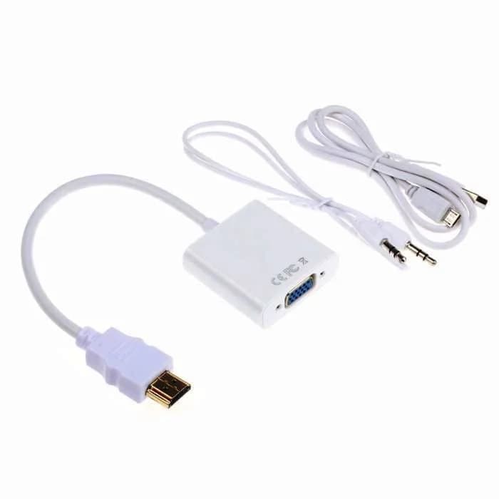 Multi4you Adaptador Conversor Hdmi para Vga com Áudio e Alimentação White