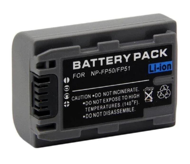 Bateria Compatível Sony NP-FP50 / NP-FP51 850mAh - MS004730