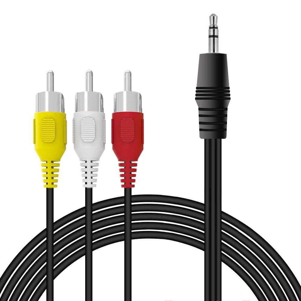Cabo Jack 3,5mm para 3 RCA (3m) - Multi4you®