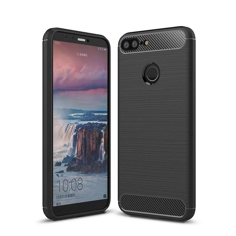 Capa Carbon Gel TPU Carbono Preto para Huawei Honor 9 Lite - Multi4you®