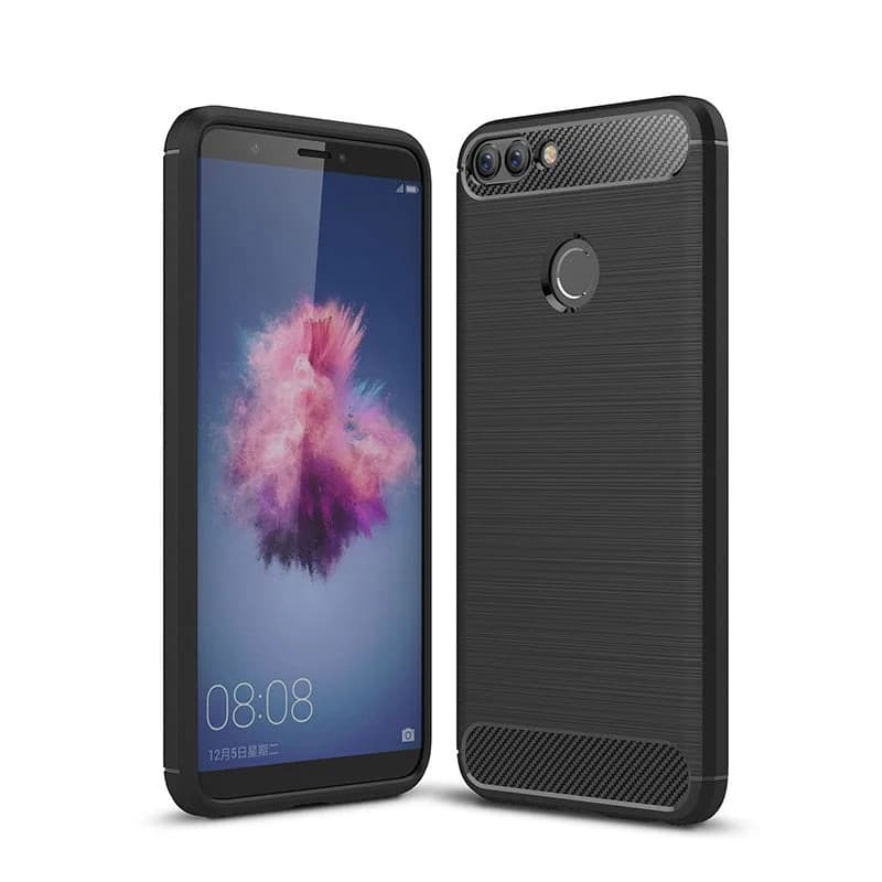 Capa Carbon Gel TPU Carbono Preto para Huawei P smart - Multi4you®