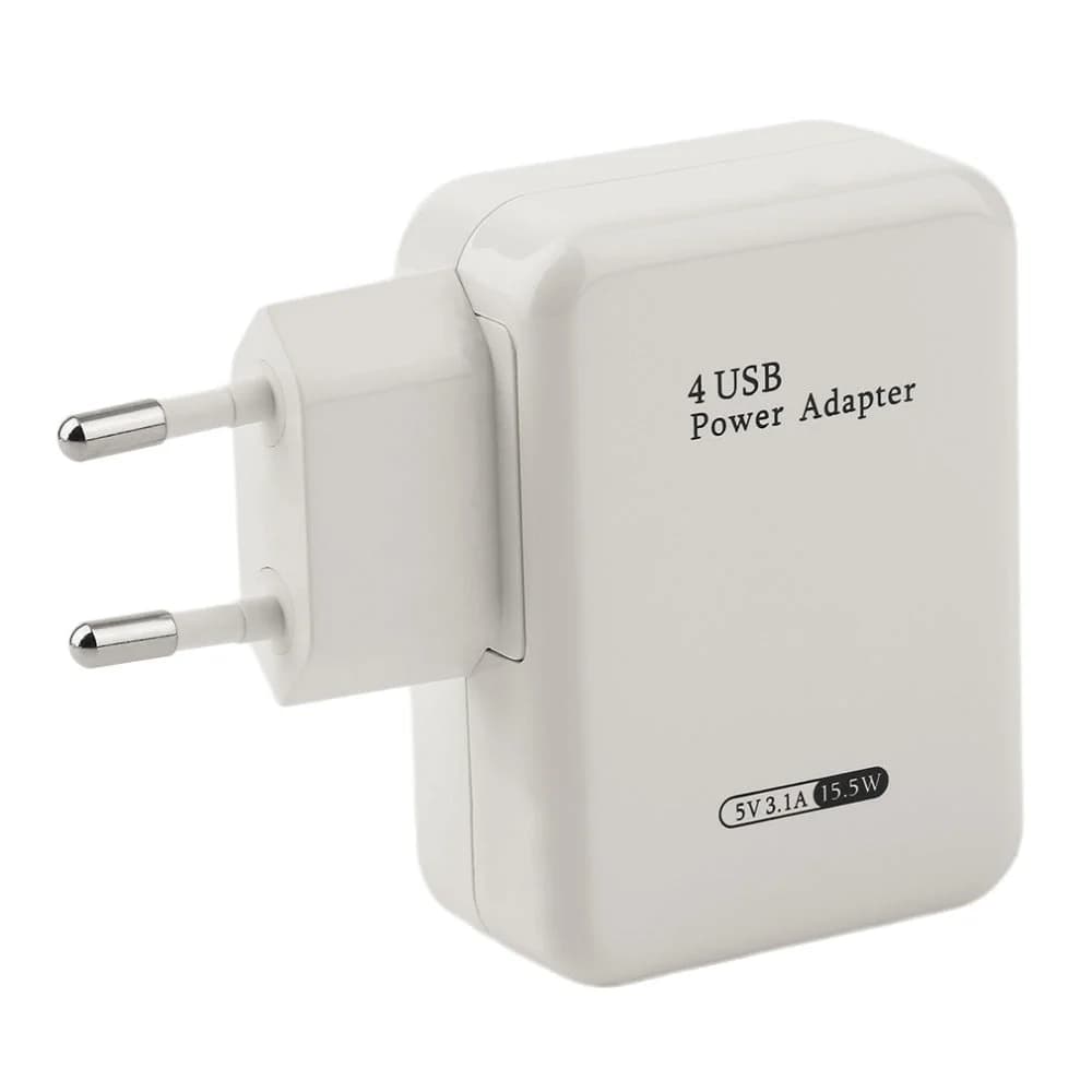 Carregador com 4 USB Multifuncional Universal para Tablet / Smartphone (15,5w) - Multi4you®