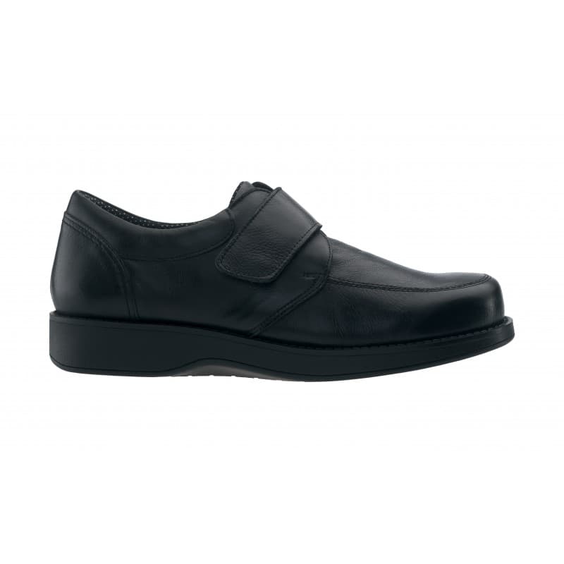 Sapato homem para diabético c/velcro (40, PRETO)