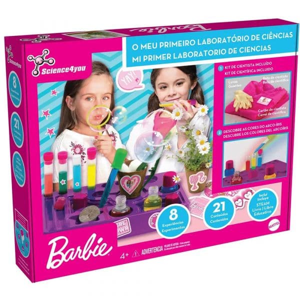 Barbie Kit de Ciências Primeiro Kit de Ciências 8 Experiências