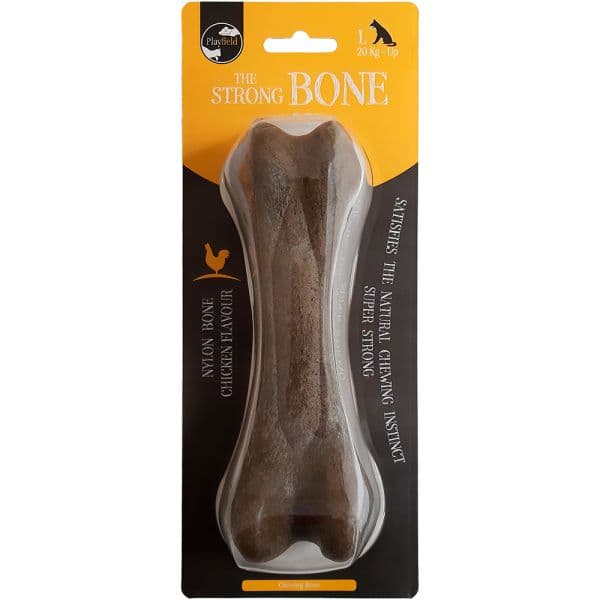 Playfield Brinquedo Cão Osso Strong Bone Frango Grande
