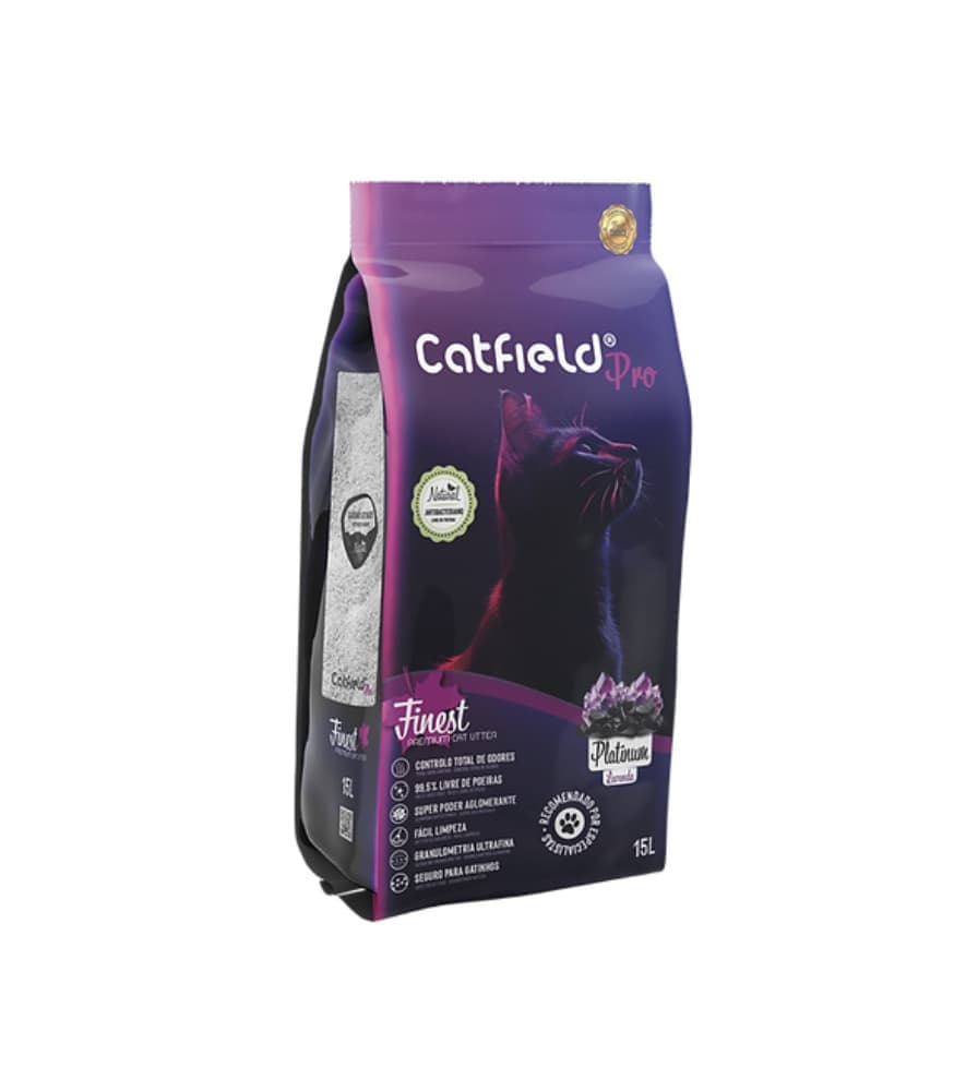 Catfield Finest Platinum Lavanda Areia Premium 15lt Gato