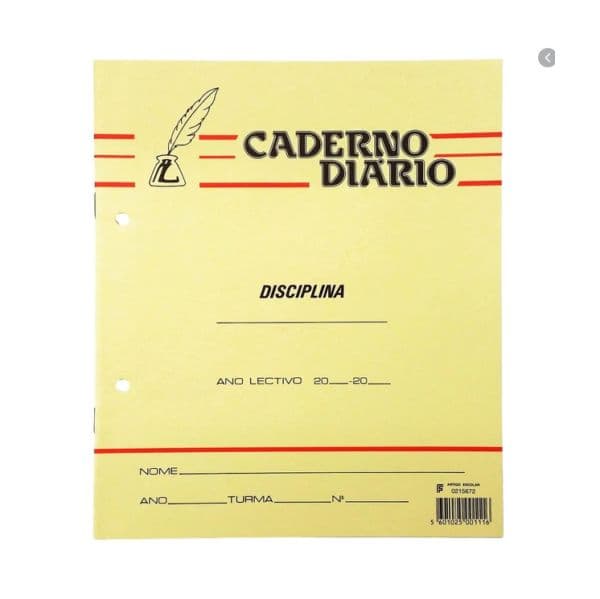 Caderno Diário Pena B5 Quadriculado