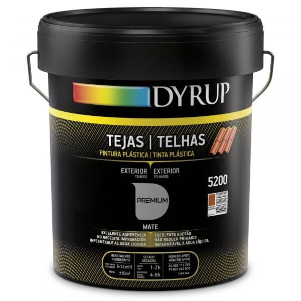 Dyrup Tinta Telha Preto 5L - 5200-8950-13