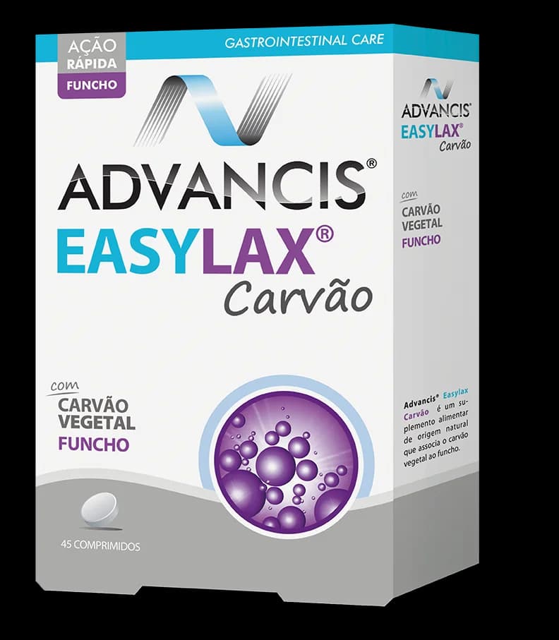 Advancis Easylax Carvão Veg+Funcho 45 Comprimidos