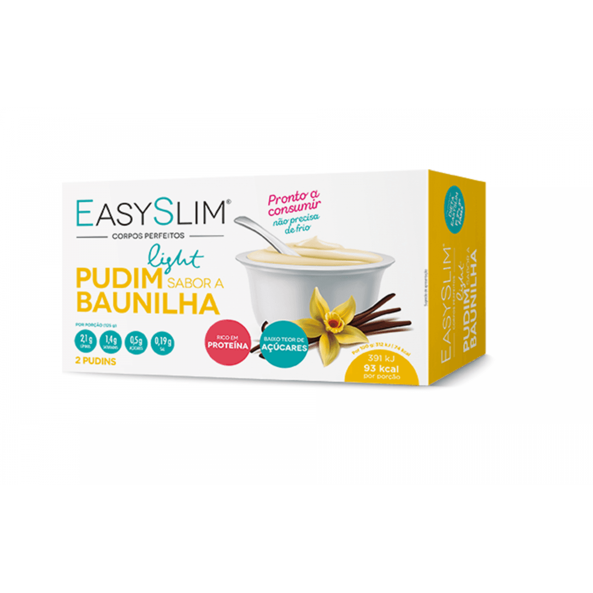 EasySlim Pudim Light Baunilha 2 x 125g