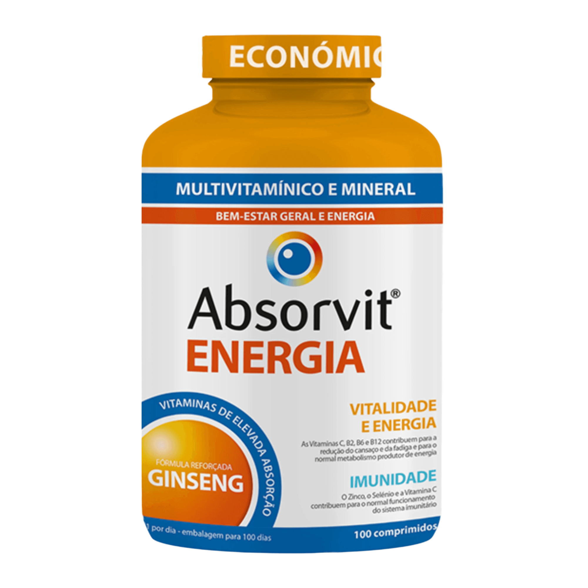 Farmodietica Absorvit Energia 100 Comprimidos