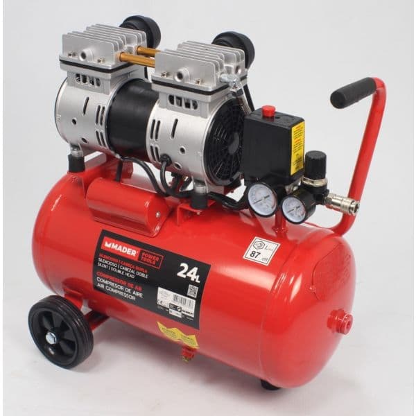 Mader Compressor Cabeça Dupla, 2HP, 24L - 09372