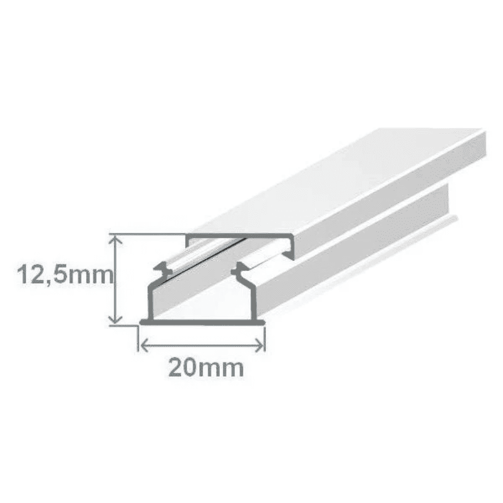 Efapel Calha 20X12,5 Branca 10030CBR - 10030CBR