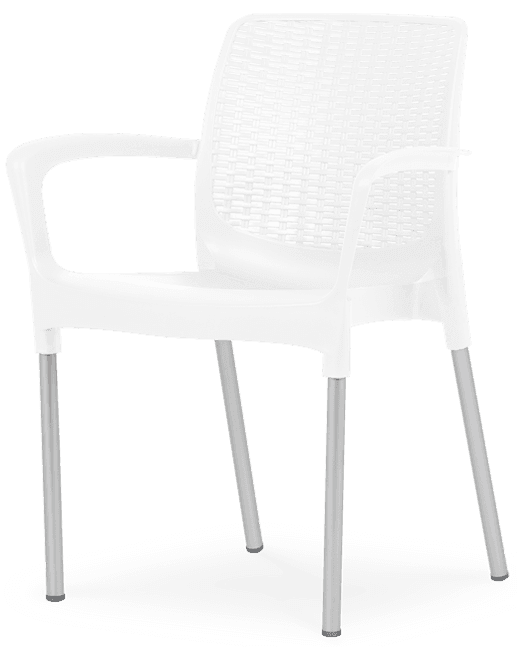 Pack 40 Cadeiras ALEXA RATTAN Branca