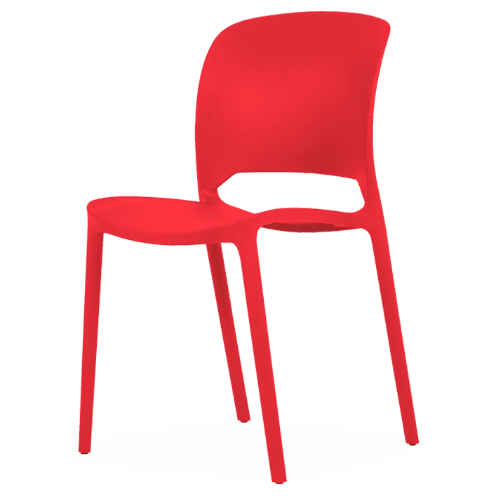 Pack 16 Cadeiras Montana Closed Vermelho