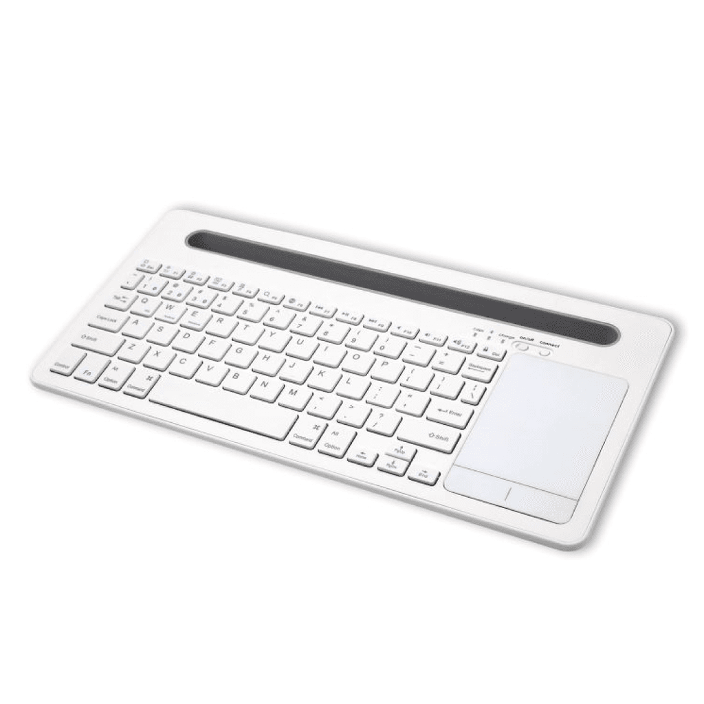 Teclado Bluetooth c/ Touchpad e Suporte Tablet/Smartphone - BK230TF