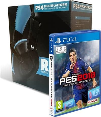 Jogo PS4 Pro Evolution Soccer 2018 + Indeca Ray Headset para PS4