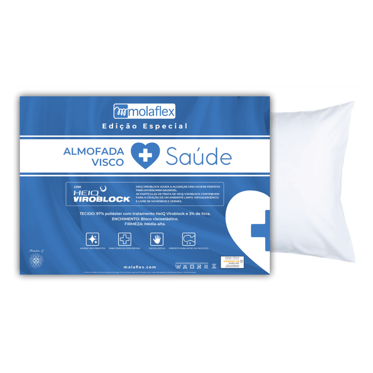 Molaflex Almofada Visco Saude 60x40