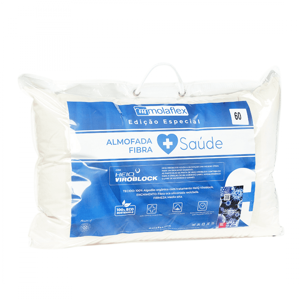 Molaflex Almofada Fibra Saude 60x40