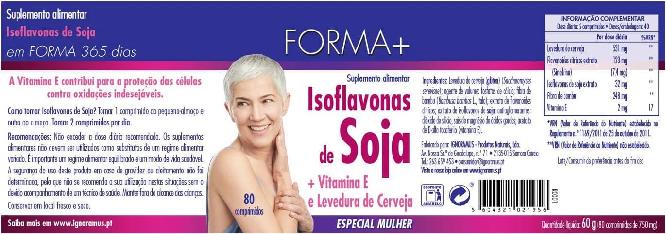 FORMA+ Isoflavonas soja e Vit.E x80