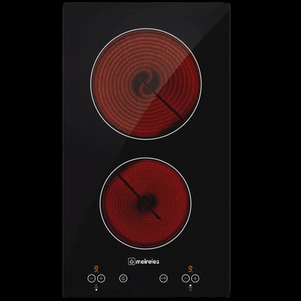 Placa Vitrocerâmica MEIRELES MV 1312 | 2 zonas, 3000W, Touch