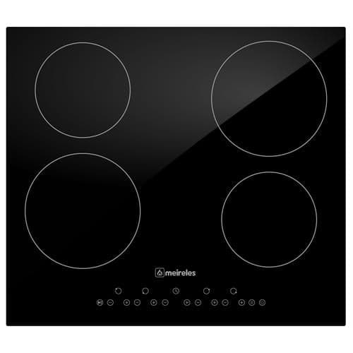 Placa Vitrocerâmica Meireles MV 1601 | 4 Zonas, Touch Control, 6000W