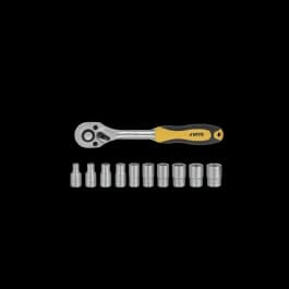 JOGO DE CHAVES COM ROQUETE 1/4” - 11 PCS VITO
