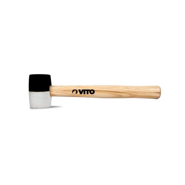 Vito Maço com Borracha Branca-preta - VIMBBP250