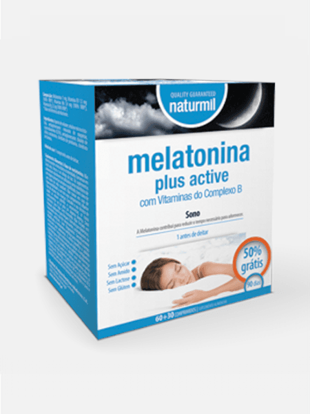 Naturmil Melatonina Plus Active 60 + 30 Cápsulas
