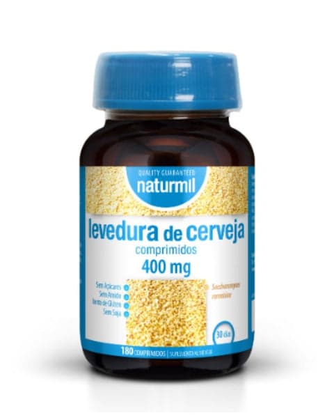 Naturmil Levedura de Cerveja 400mg 180 Comprimidos